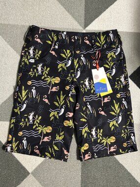 NWT Wild Rye Kaweah Mountain Bike Shorts Deco Birds/Tropical Women's Size 6